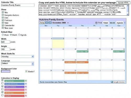 Hvordan legge til et dynamisk kalender på websiden din ved hjelp av Google-kalendere