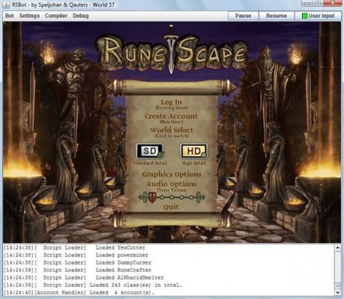 Hvordan laste ned og bruke en bot på Runescape (Rsbot)