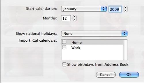 Hvordan bruke iPhoto til å lage en kalender på en Mac