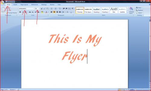 Hvordan lage en Flyer på Microsoft Word 2007