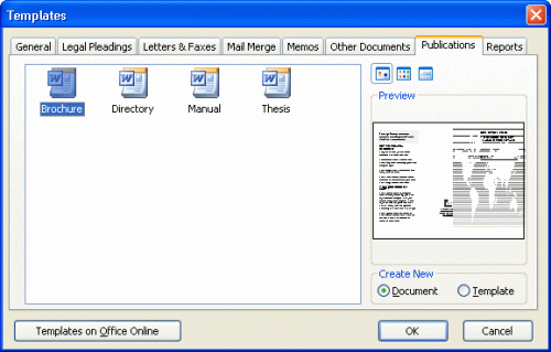 Hvordan lage brosjyrer på Microsoft Word 2003