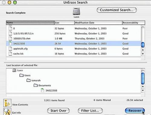Hvordan gjenopprette filer på en Mac OS