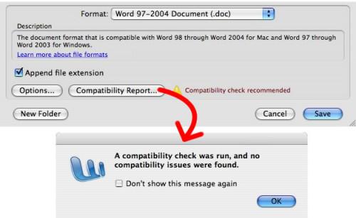 Hva er MS Word kompatibilitetsmodus?