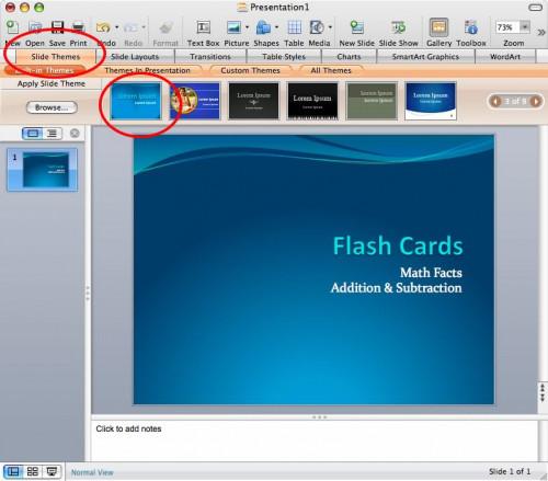 Hvordan lage Flash Cards i Powerpoint
