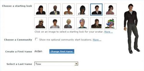 Opprette avatarer i en virtuell verden