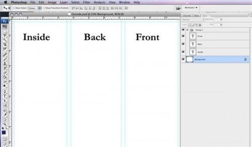 Hvordan lage en Tri-Fold brosjyre i Photoshop