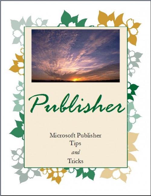 MS Publisher tips & triks