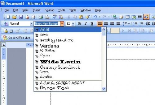 Hvordan endre størrelsen på en Microsoft Office nedtrekkslisten