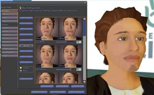 Opprette avatarer i en virtuell verden