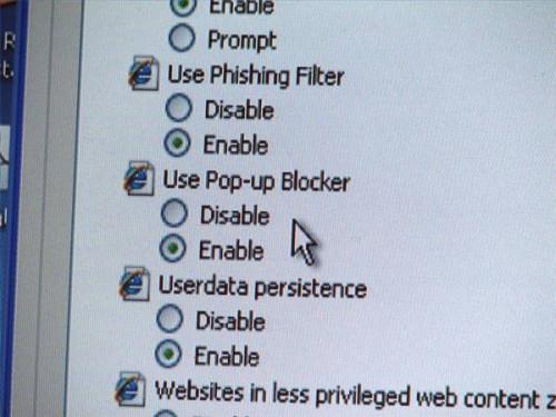 Hvordan aktivere en Popup blokkering på Windows XP
