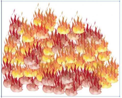 Hvordan lage ild fra Adobe Illustrator Sprayer