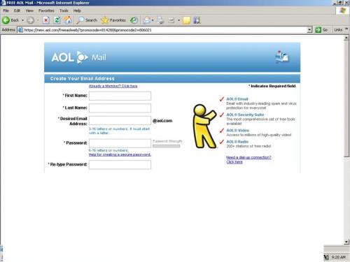 Hvordan få en ny skjerm navn på AOL