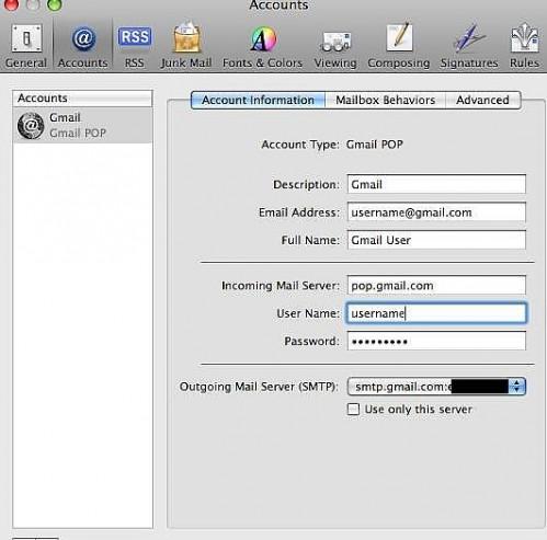 Hvordan få tilgang til Gmail-kontoen med Apple Mail