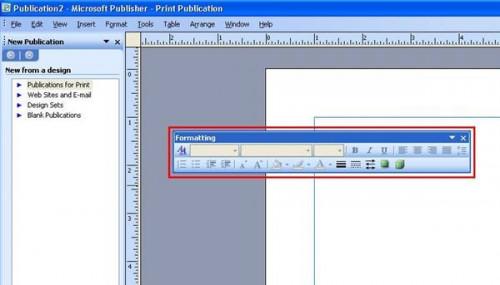 Hvordan finne den formateringsverktøylinjen i Publisher 2000