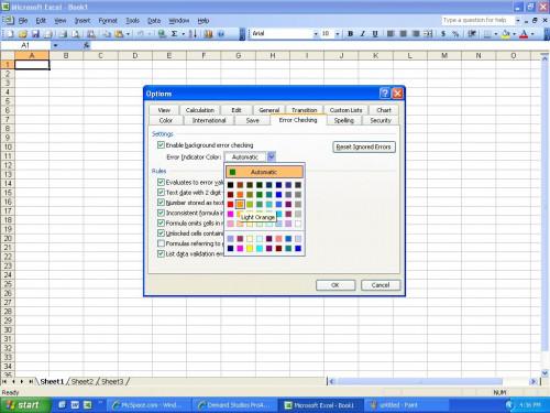 Hvordan Alter Error-indikator Color i Excel
