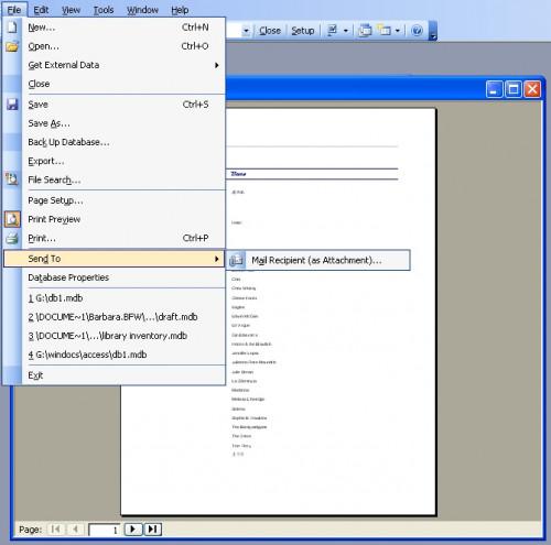 Hvordan lage en Microsoft Access Rapporter og sende den i Microsoft Outlook
