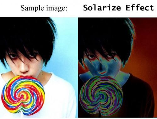 Solarize Photoshop Effect