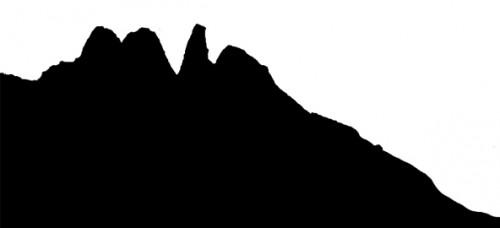 Hvordan lage en Silhouette Mountain i Photoshop