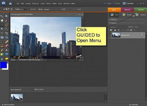 Hvordan bruke Guided Edit i Adobe Photoshop Elements