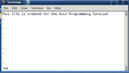 Unix Programming Tutorial