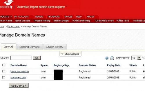 Hvordan få en helt gratis domenenavn med full DNS kontroll på Melbourne IT