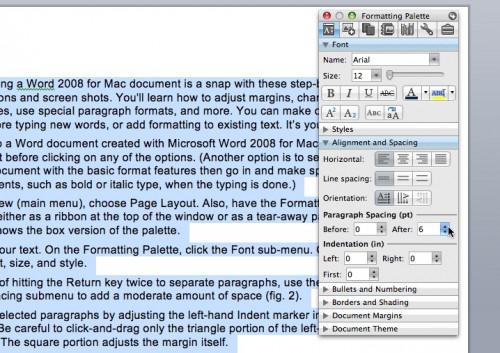 Slik formaterer et Word 2008 for Mac Document