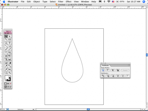 Hvordan lage en dråpe blod i Adobe Illustrator
