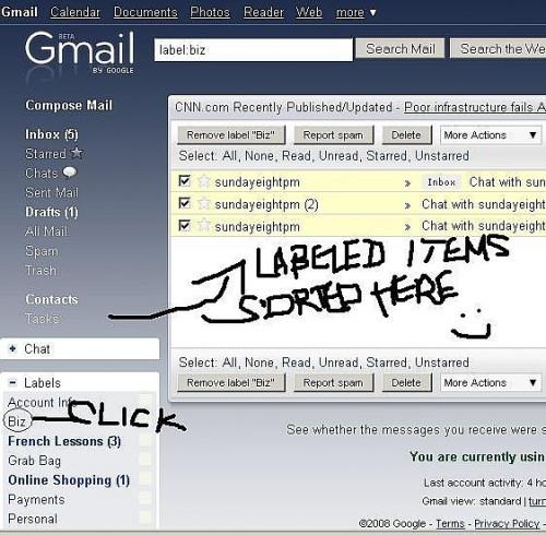 Hvordan lage etiketter i Gmail