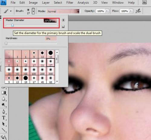 Hvordan søke Eyeliner i Photoshop