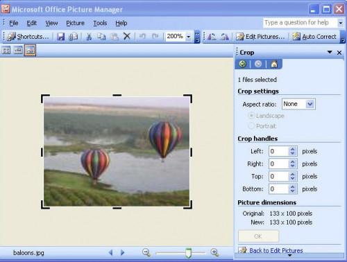 Hvordan beskjære et bilde ved hjelp av Microsoft Picture Manager