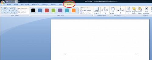 Hvordan lage en tallinje i Microsoft Word 2007