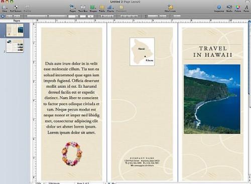 Hvordan lage en brosjyre med Apple Pages '09