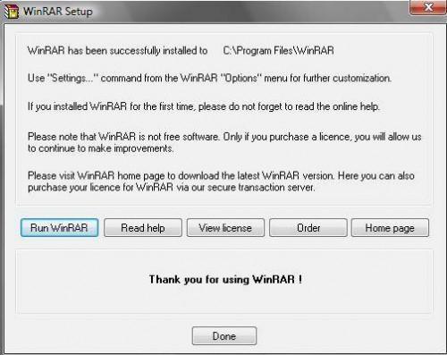 Slik installerer WinRAR programvare