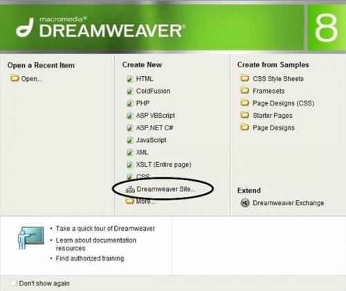 Hvordan lage en nettside med Dreamweaver 8