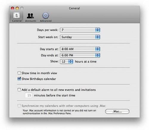 Hvordan legge til bursdager til iCal