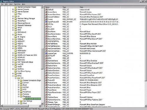 Slik fjerner produkt Serial Key på Microsoft Office 2007