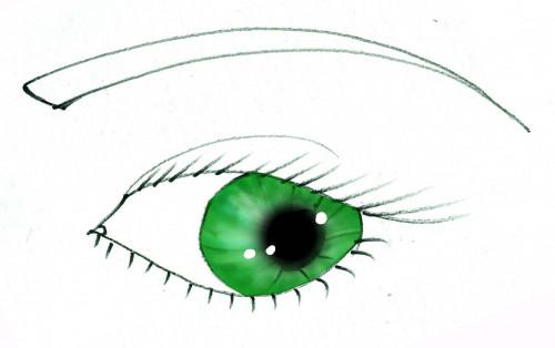 Hvordan Paint Grønne øyne i Photoshop
