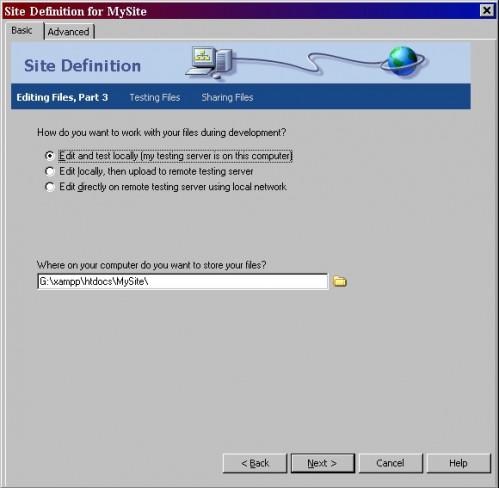 Hvordan sette opp en test-server med Dreamweaver 9